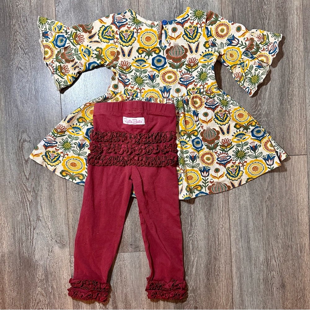 Rufflebutts Tunic/Dress with Ruffle Leggings